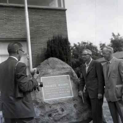 West Linn 1962 - Dedication of Marker for Willamette Meteorite Replica