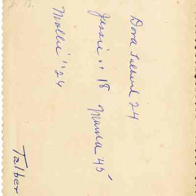Back of photograph P-9214-2