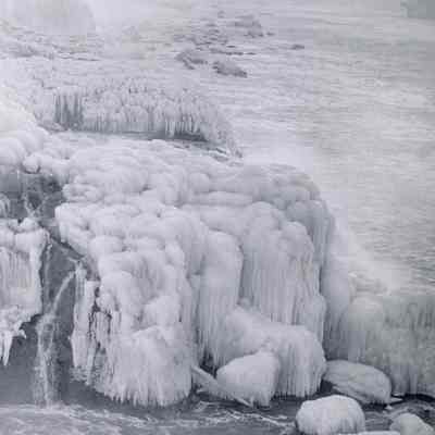 Willamette Falls Frozen - 1957