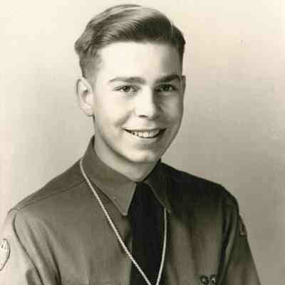 Young Man in Scout Uniform c.1940s - Moline Collection