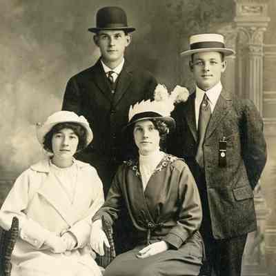 Portrait of Four Unknown People - Possibly a Family