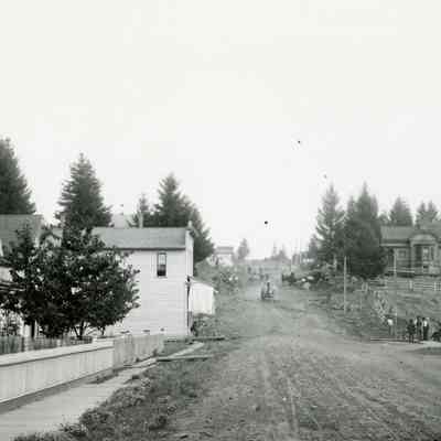 Oregon City 1899 - 7th Street Construction on the Hill