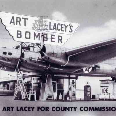 Bomber Service Station - Milwaukie, Oregon - Art Lacey for County Commissioner Ad