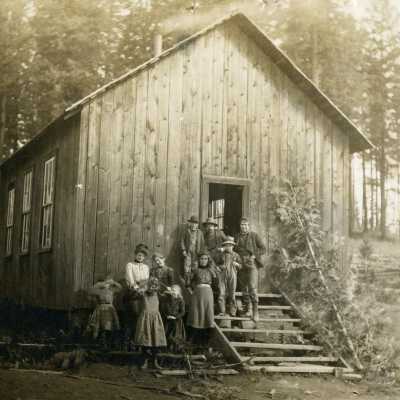 Evergreen - Redland's 1st School Building, Dist. #116 - 1910