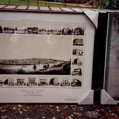 Photos of Historical Photos, Documents and Art at Oregon City Historical Trails Celebration 1989