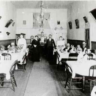 Electric Hotel Restaurant Interior 1895 - 409 Main Street, Oregon City, Oregon