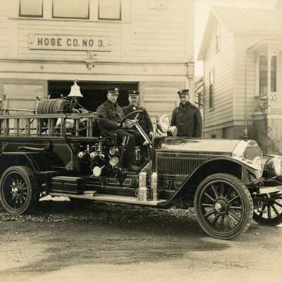 Oregon City Fire Department 1921 - New Truck at 708 John Q Adams Street