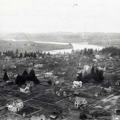 Oregon City View from Bluff -1896