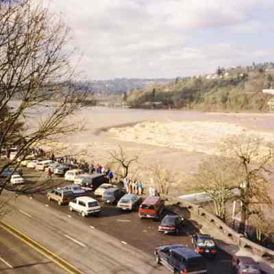 1996 Flood - Willamette Falls - Oregon City