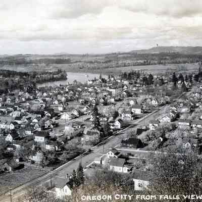 Oregon City from Falls View (after 1922)