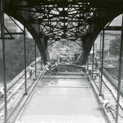 Oregon City/West Linn Arch Bridge Construction - 1922