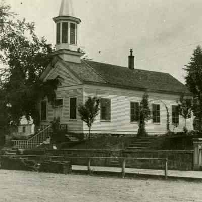 Oregon City - First Congregational Church and Parsonage 1885