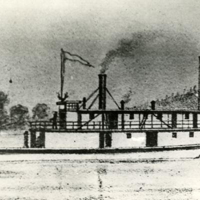 Steamboat "Elk" - 1857 - Photograph of Drawing