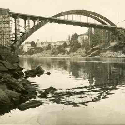 Construction on Arch Bridge.