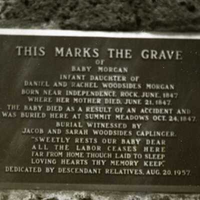 Baby Morgan Grave Marker at Mount Hood