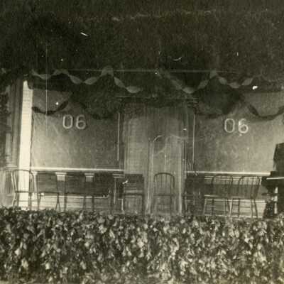Park Place School - Graduation Stage Decoration - 1906