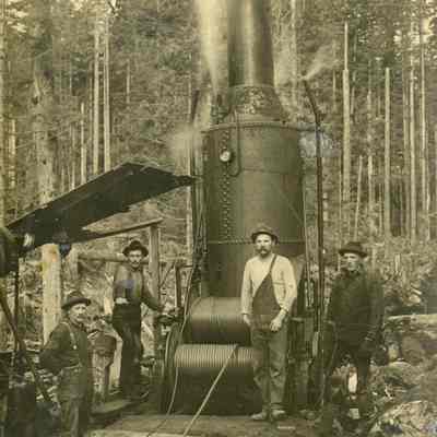 Logging Steam Donkey Engine