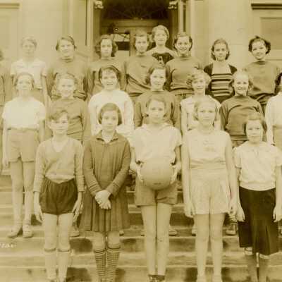 Oswego Grade School Girls 8th Grade Basketball Team - 1934