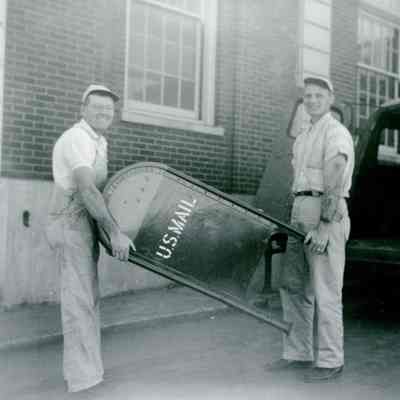 Oregon City Post Office Mail Box Painting Crew - 1964