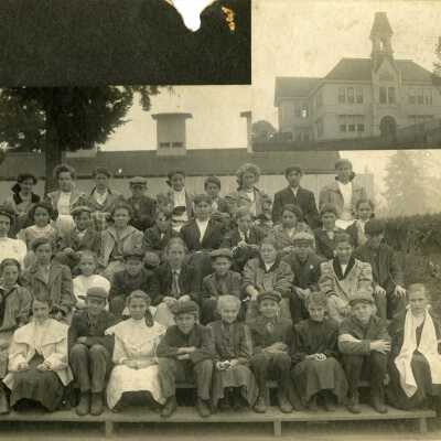 Eastham School Students 1907 - 6th and 7th Grades - Oregon City