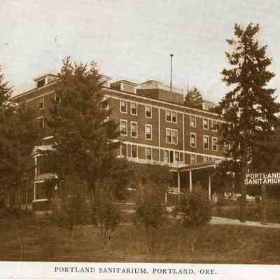 Portland 1908 - Portland Sanitarium - SE 60th and Belmont on Mount Tabor