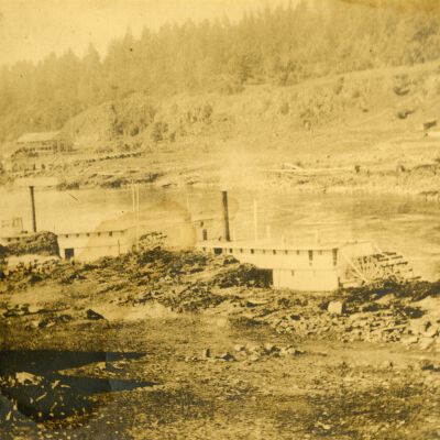 Steamboats "Rival" and "Alert" - 1866 - On Willamette River