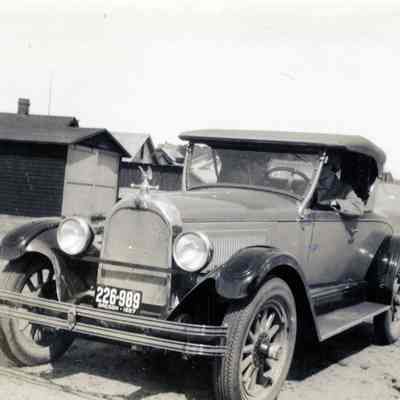 Model A Coupe with Oregon 1927 License Plate