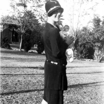 Margaret (Peg) Beatie Guynes and Baby Jim.