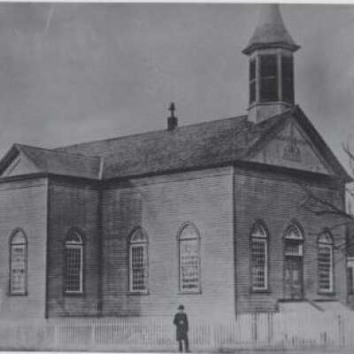 Saint John's Church at 10th Street and Water Avenue (McLoughlin Blvd) - 1880 - Oregon City, Oregon.
