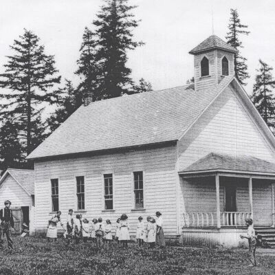 Hoodview School Students - 1920 - Tooze Road - Near Wilsonville Oregon