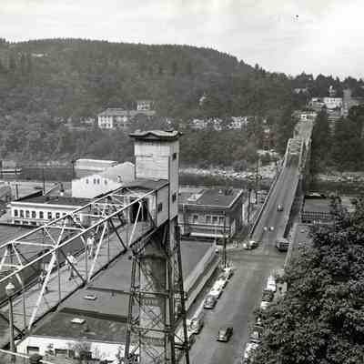Old Oregon City Elevator Prior to Construction of New Elevator 1954