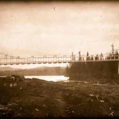 Oregon City/West Linn Bridge: Copyright: None; Origsize: 9.75X5.5; Origformat: Negative