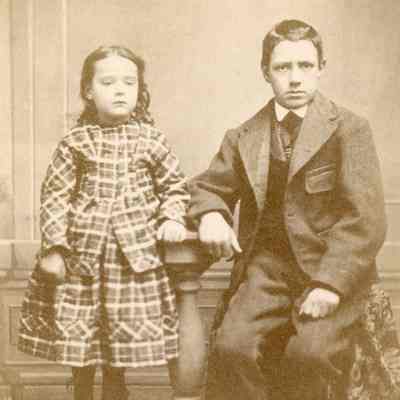 Unknown Young Man with Young Girl Portrait