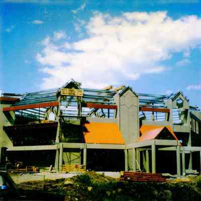 Construction of the Museum of the Oregon Territory - 1985