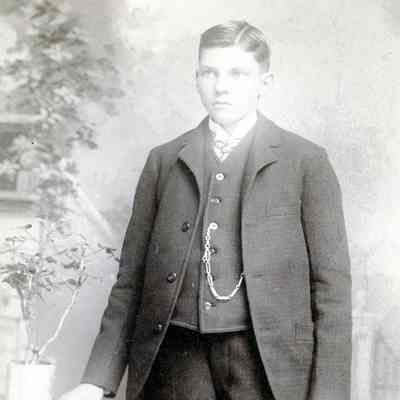 Unknown Young Man with Watch Chain