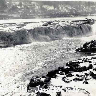 1930 Ice Storm - Willamette Falls
