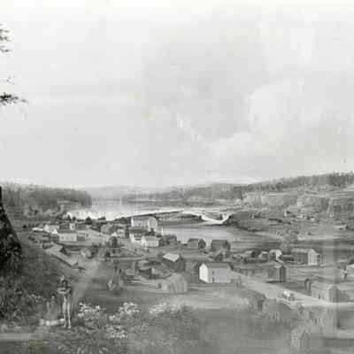 Oregon City 1848 - John Mix Stanley's Painting