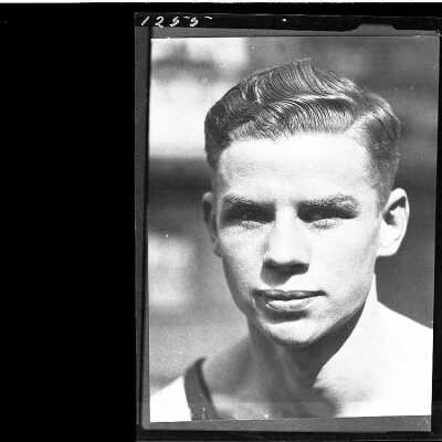 Photograph of a man for E.T. Blackburn - November 1929 - Negative