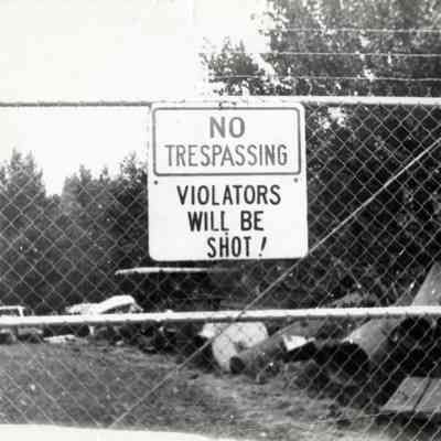 Oregon City 1981 - Sign on Holcomb Road