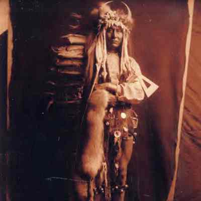 Native American "Iron Breast" - From Blackfoot Piegan - Studio Portrait
