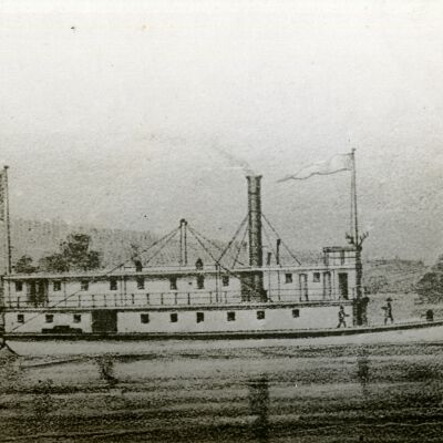 Steamboat "James Cook" - 1855 - Photograph of a Drawing