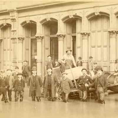 1890 Flood - Allen and Lewis Store - NW corner of 3rd and Morrison - Portland, Oregon
