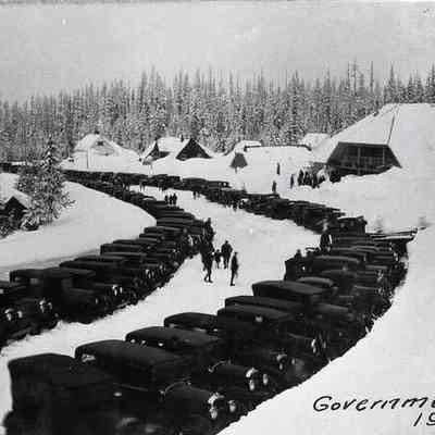 Battle Axe Inn, Government Camp at Mt. Hood. 1929: Copyright: None; Origsize: 8" x 10"; Origformat: Print-Photographic, Neg