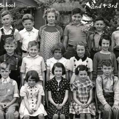 Mt. Pleasant School Students 1938 - 2nd and 3rd Grades