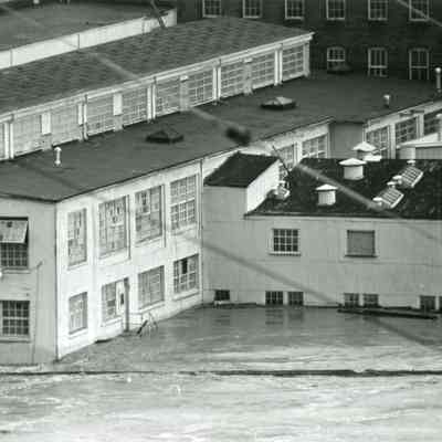 1964 Flood - Oregon City Mills from West Linn.