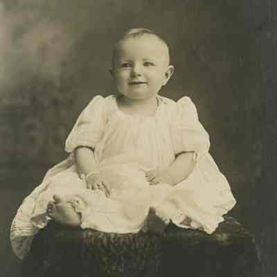 Portrait of Unknown Baby Sitting