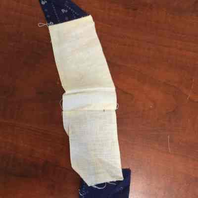 Scrap fabric with trim/Marrs-Curry/ Unknown Provenance