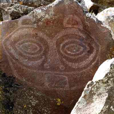 Native American Petroglyph - She Who Watches