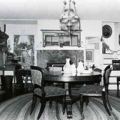 Rose Farm Interior Sitting Room, 1987.: Copyright: Clackamas County Historical Society; Origformat: Print-Photographic