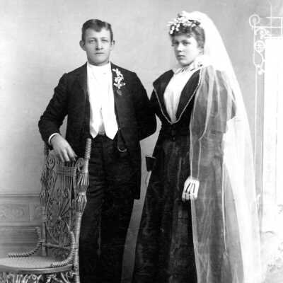 George and Addie Judd Wedding Photo.